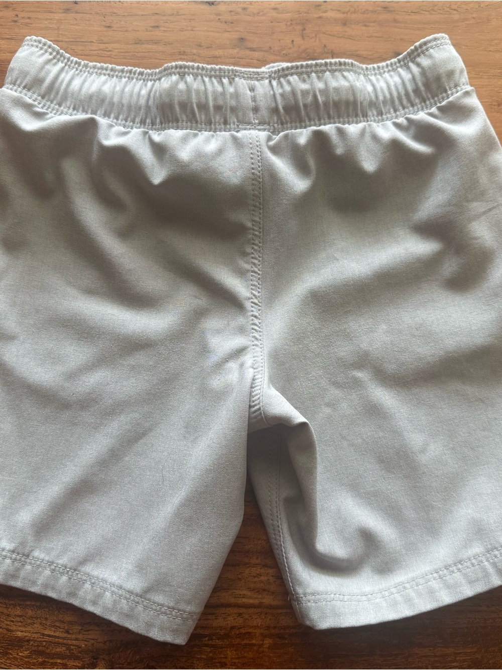 Hurley Light Gray Boy’s Swim/Board Shorts with Black Drawstring - Picture 2 of 3